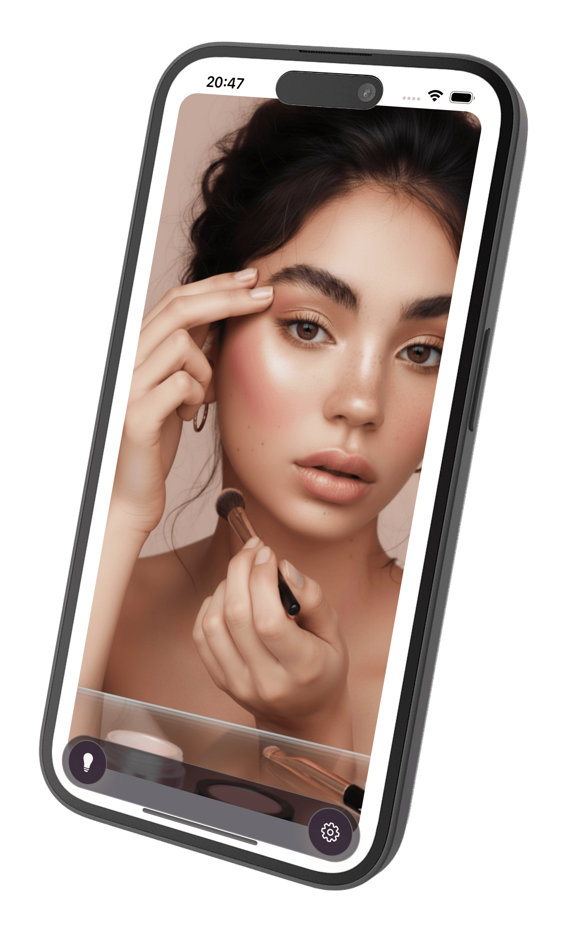 PocketMirror app preview on iPhone